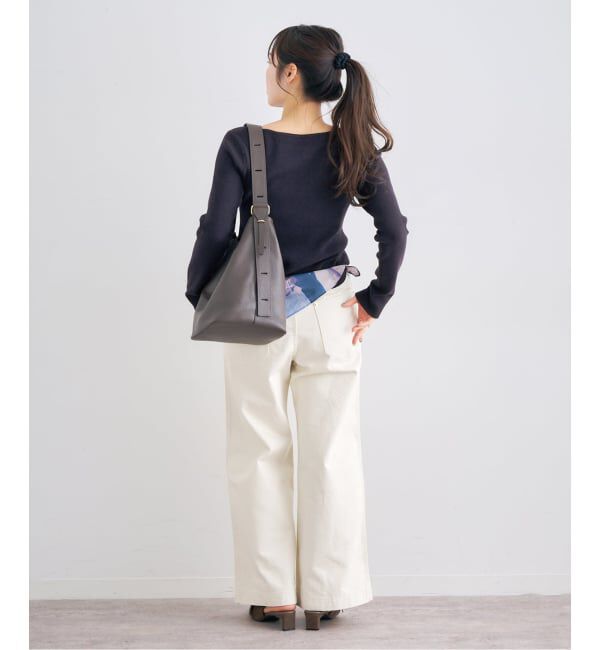 U by SPICK&SPAN「ワイドリブロングスリーブニット」|ニット・セーター|