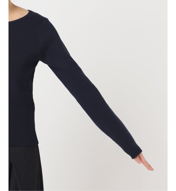 U by SPICK&SPAN「ワイドリブロングスリーブニット」|ニット・セーター|