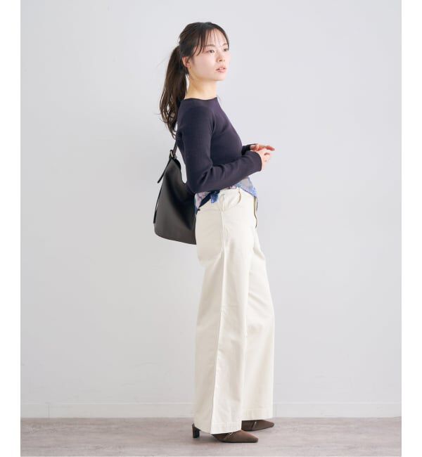 U by SPICK&SPAN「ワイドリブロングスリーブニット」|ニット・セーター|