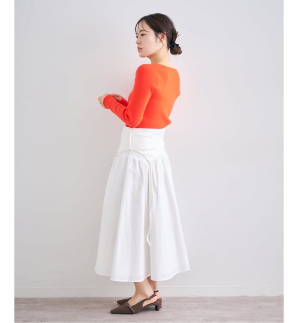 U by SPICK&SPAN「ワイドリブロングスリーブニット」|ニット・セーター|