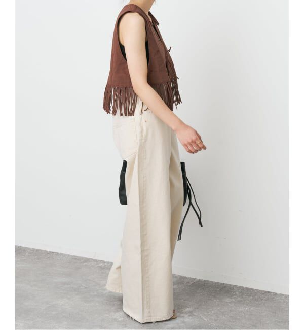 Spick and Span「《予約》crinkle crinkle crinkle 別注フリンジベスト*」|ダウンベスト・ベスト|