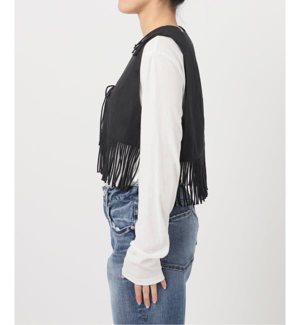 Spick and Span「《予約》crinkle crinkle crinkle 別注フリンジベスト*」|ダウンベスト・ベスト|