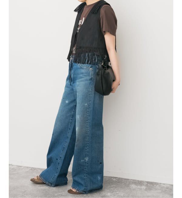 Spick and Span「《予約》crinkle crinkle crinkle 別注フリンジベスト*」|ダウンベスト・ベスト|