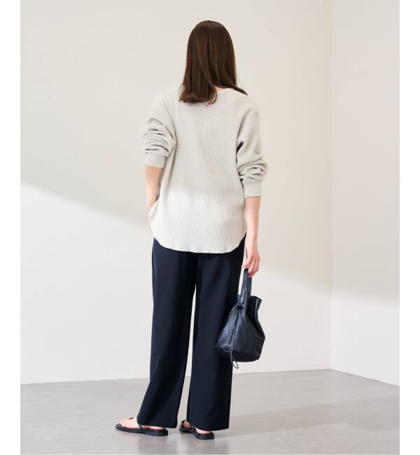 FRAMeWORK「TWポプリンストレートパンツ」|スラックス|