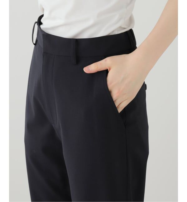 FRAMeWORK「TWポプリンストレートパンツ」|スラックス|