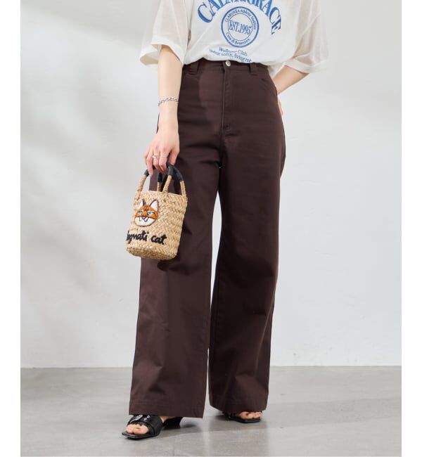 U by SPICK&SPAN「《新色 / 追加予約》ヴィンテージライクチノパンツ」|チノ|ブラウン