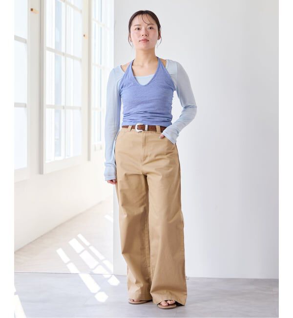 U by SPICK&SPAN「《新色 / 追加予約》ヴィンテージライクチノパンツ」|チノ|