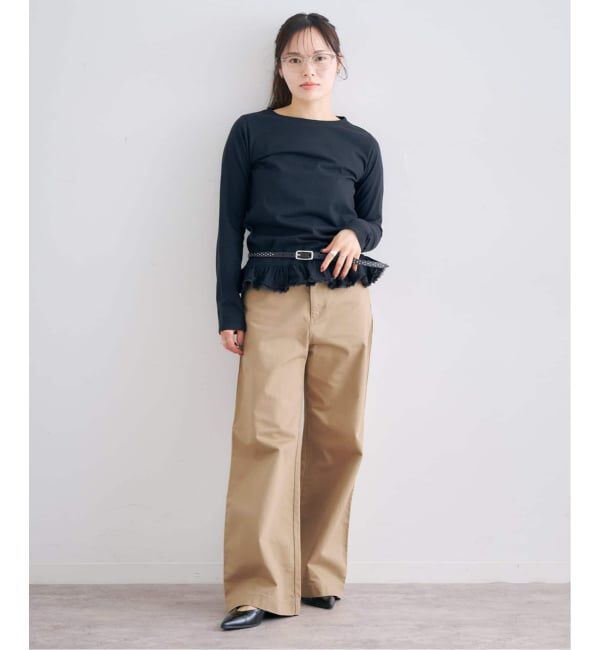 U by SPICK&SPAN「《新色 / 追加予約》ヴィンテージライクチノパンツ」|チノ|