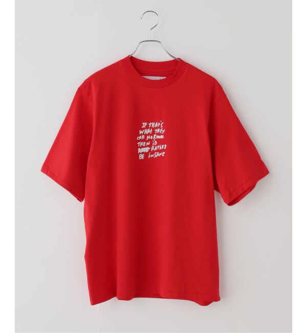 FRAMeWORK「JANE SMITH/ジェーンスミス jay tanju BE INSANE ss tシャツ」|Tシャツ・カットソー|レッド