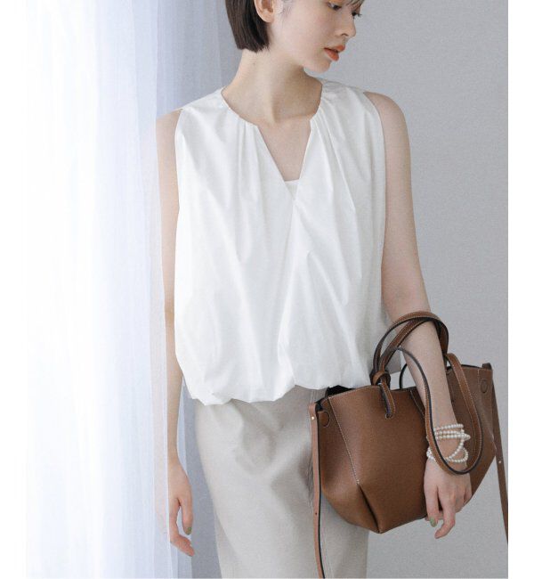  「【洗える】バルーンブラウス」|シャツ・ブラウス|ホワイト