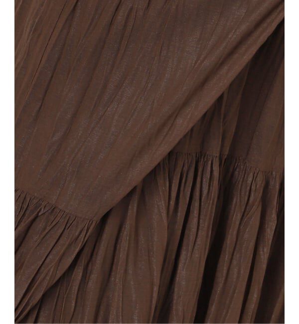  「【洗える】シフォンニットワッシャースカート」|スカート|