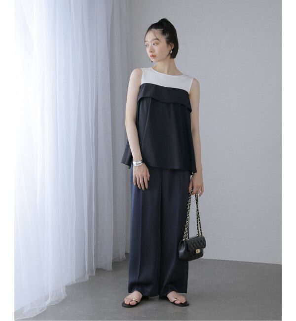  「【洗える】レイヤード風カットソー」|Tシャツ・カットソー|