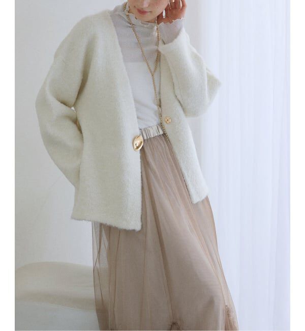  「【洗える】ブークレニットジャケット」|その他|