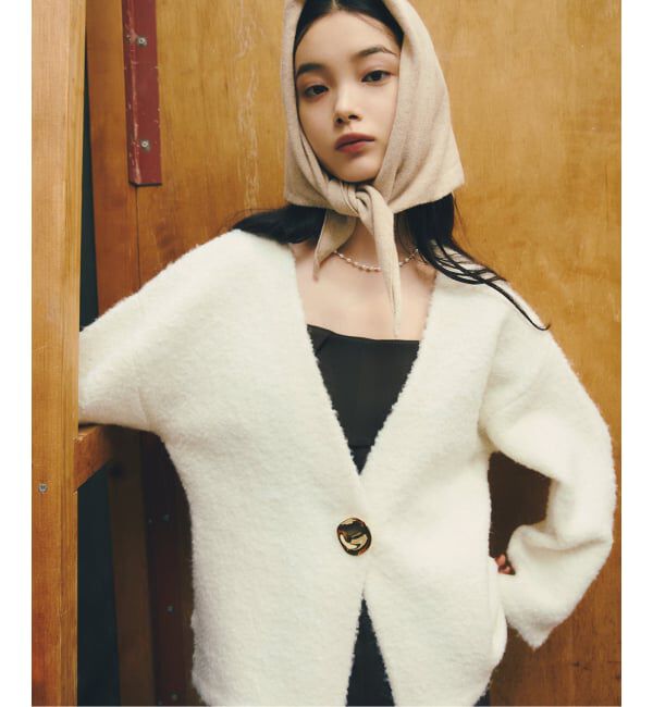  「【洗える】ブークレニットジャケット」|その他|