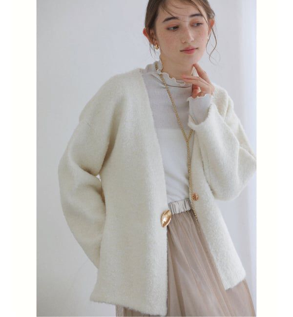  「【洗える】ブークレニットジャケット」|その他|