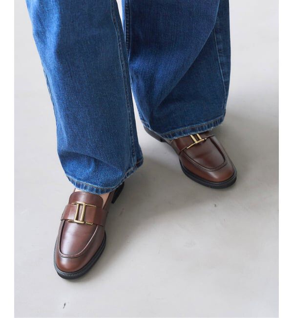  「《追加》レザーメタルモチーフローファー」|ローファー|