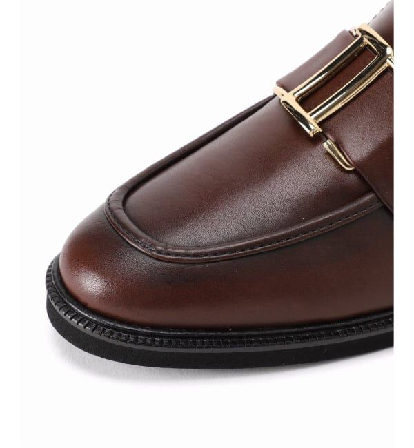  「《追加》レザーメタルモチーフローファー」|ローファー|