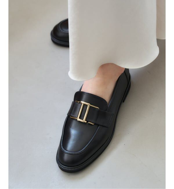  「《追加》レザーメタルモチーフローファー」|ローファー|