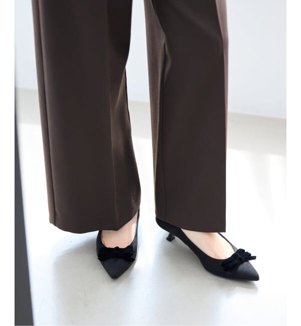  「4.5cmポインテッドダブルリボンパンプス」|パンプス|