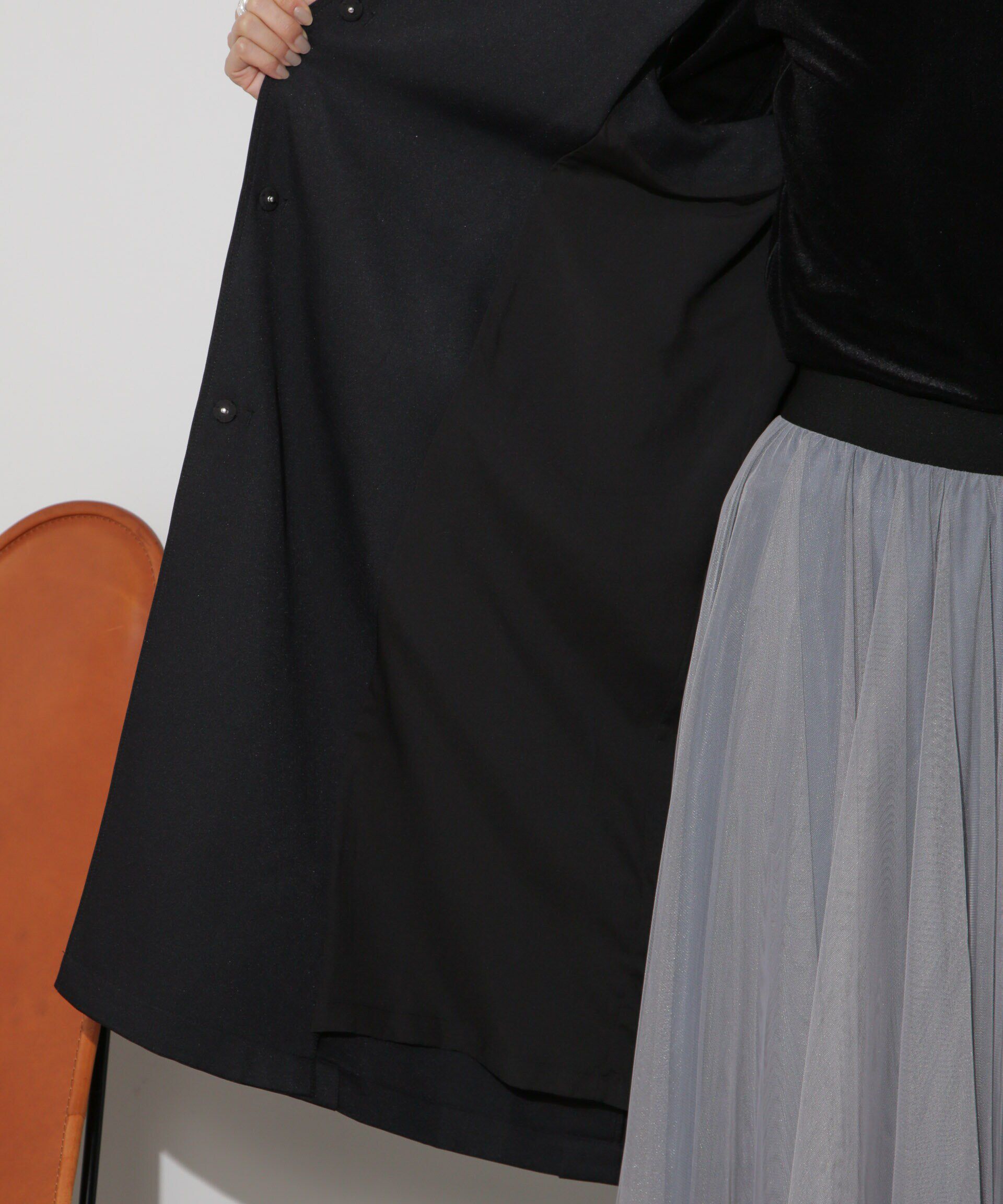 nano･universe「サイドベルトロングジレ(セットアップ可)」|ベスト・ジレ|