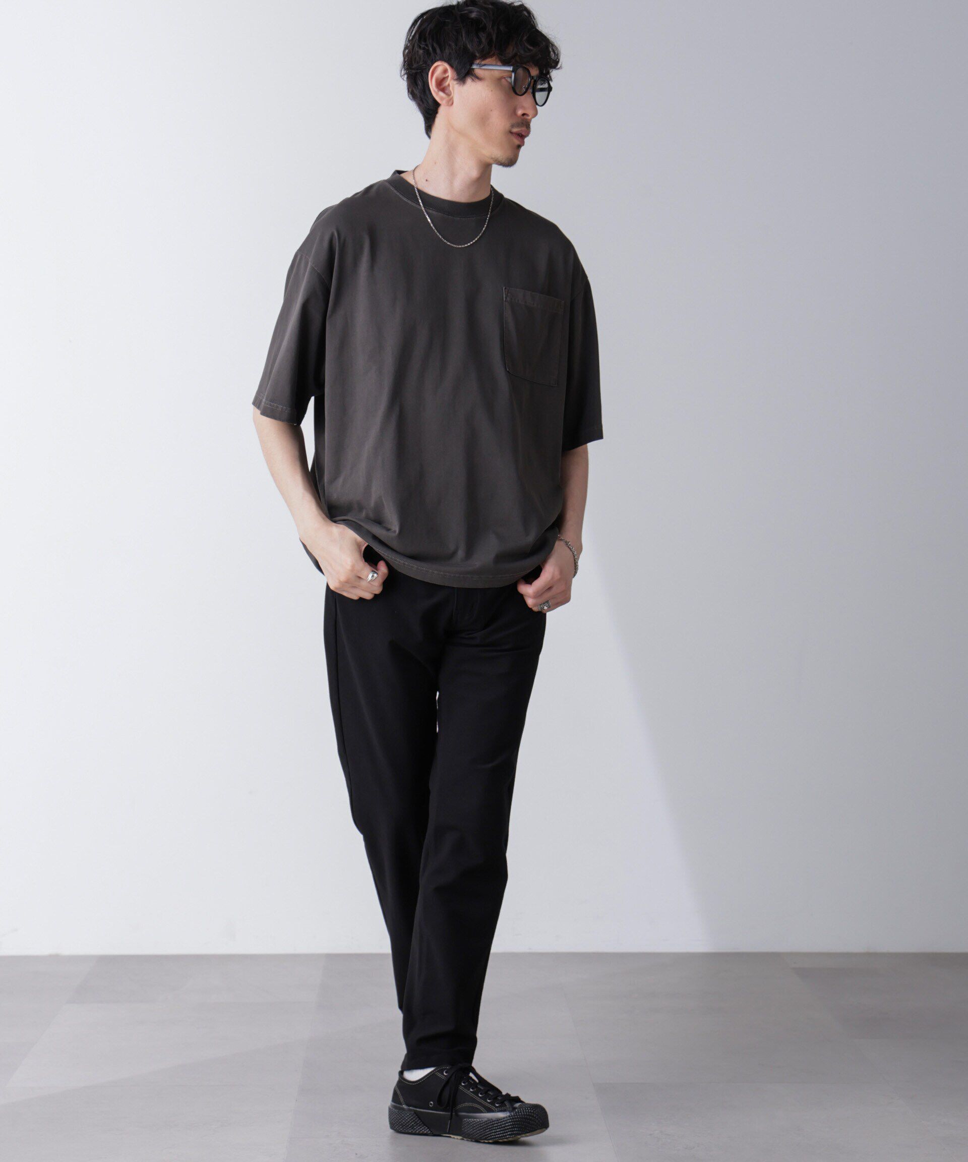 nano･universe「「PENNEYS」別注ピグメントTシャツ 半袖」|Tシャツ・カットソー|