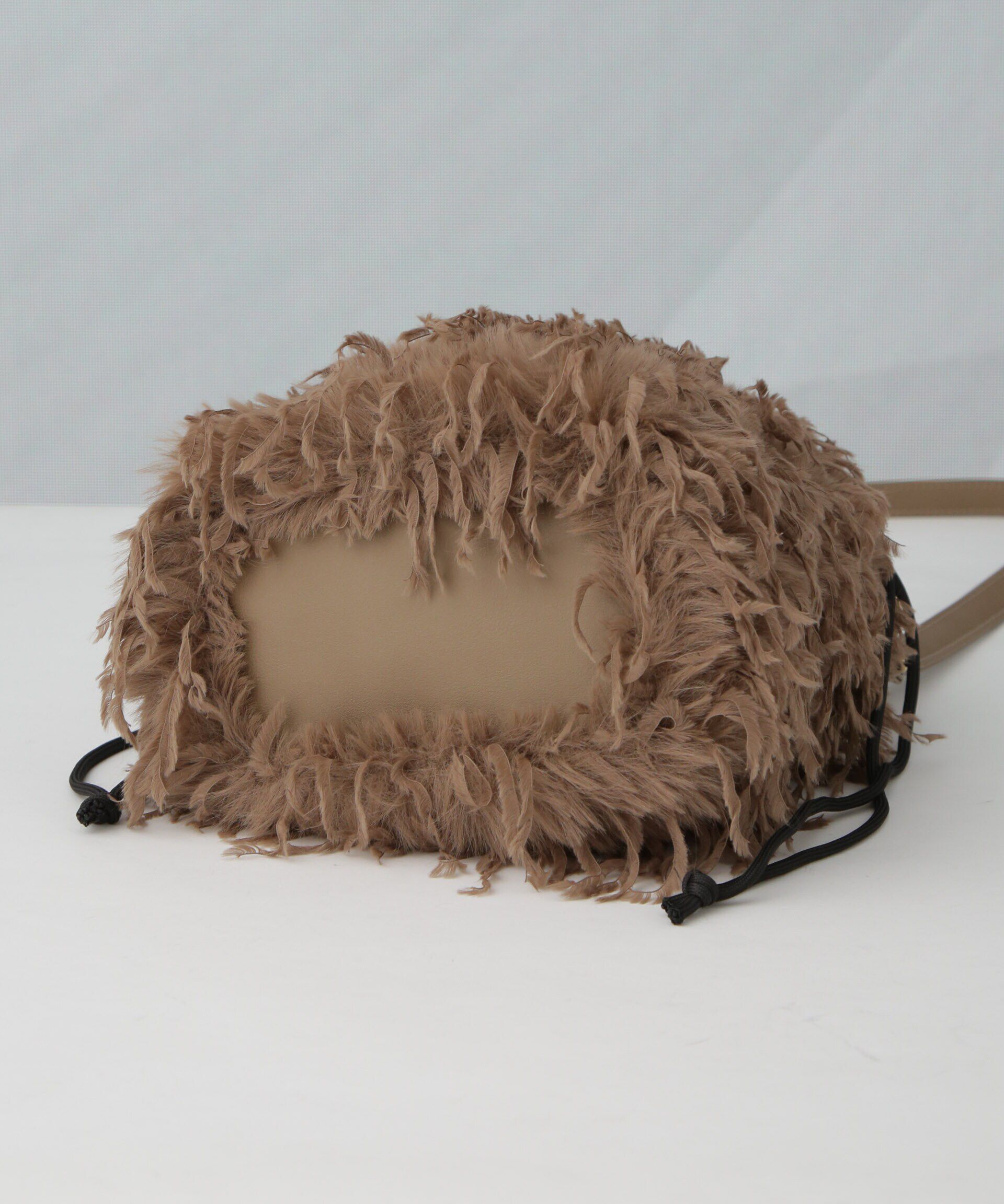 NANO universe「フェイクフェザーバケツバッグ」|ショルダー・メッセンジャー|