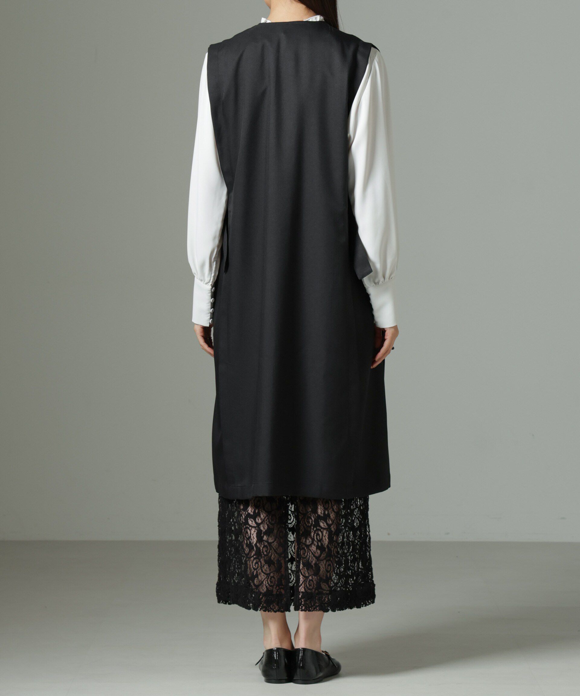 nano･universe「サイドベルトロングジレ（セットアップ可）」|テーラードジャケット|