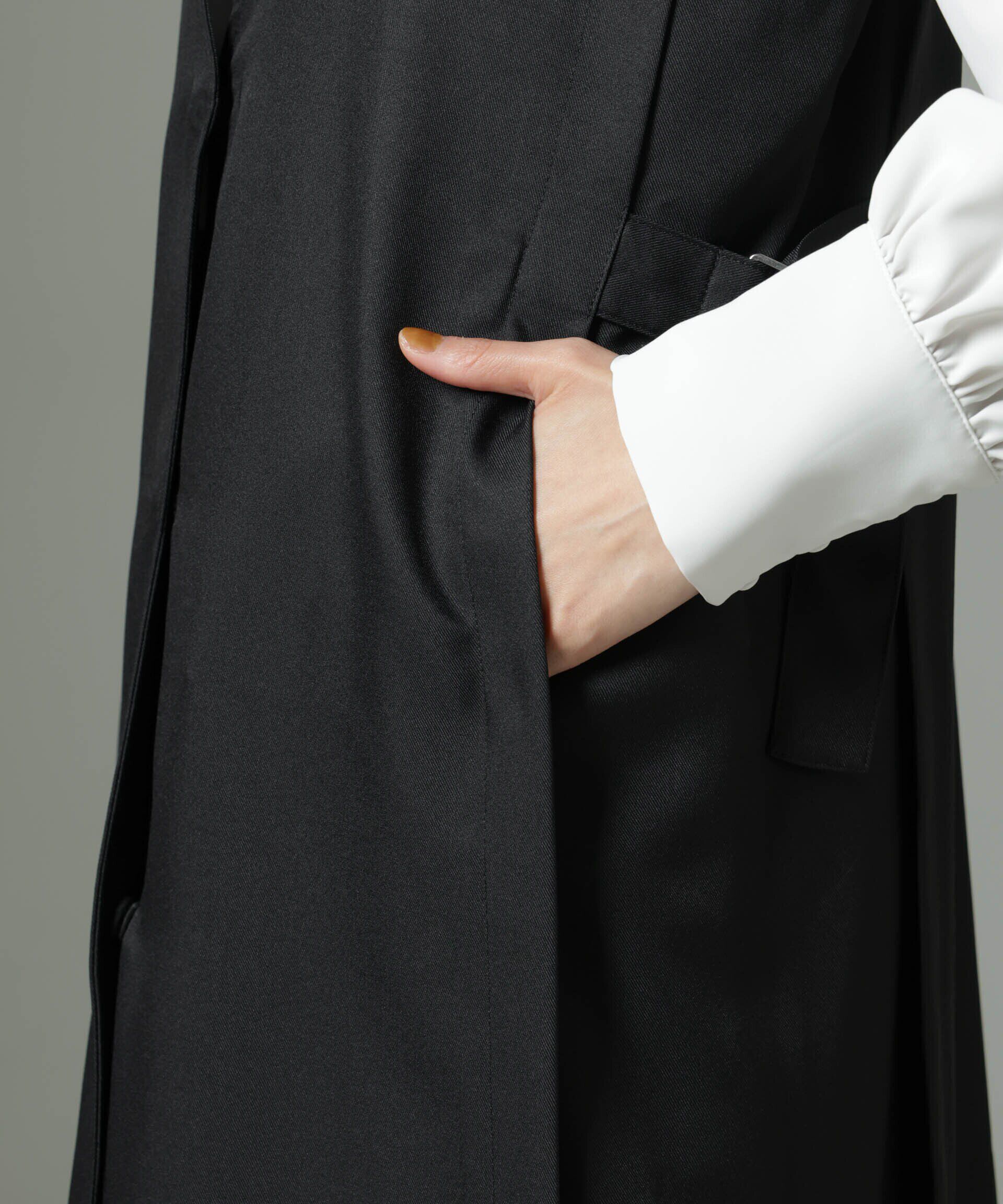 nano･universe「サイドベルトロングジレ（セットアップ可）」|テーラードジャケット|