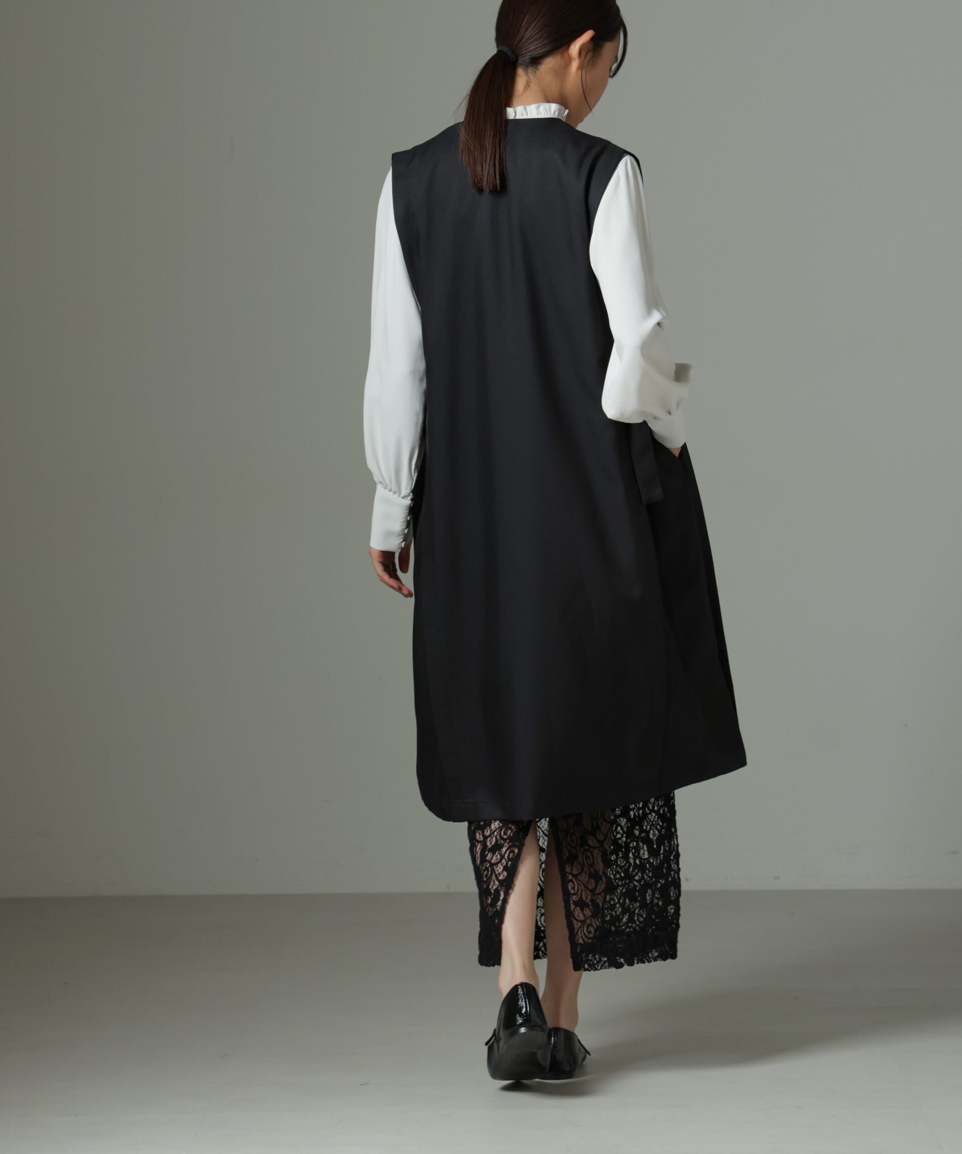 nano･universe「サイドベルトロングジレ（セットアップ可）」|テーラードジャケット|