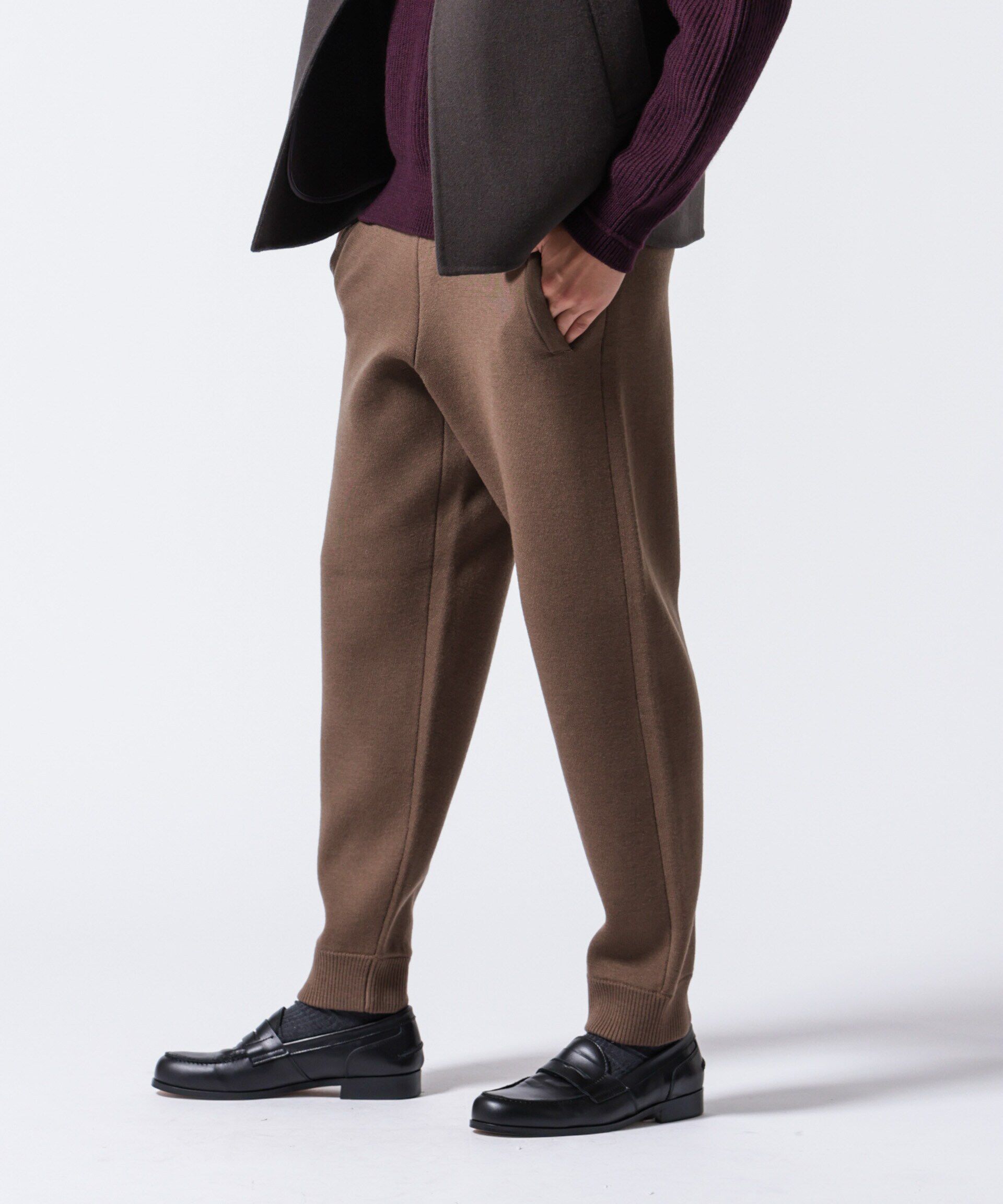 nano･universe「｢ASSEMBLANC｣接結ウールニットパンツ」|ニット・セーター|