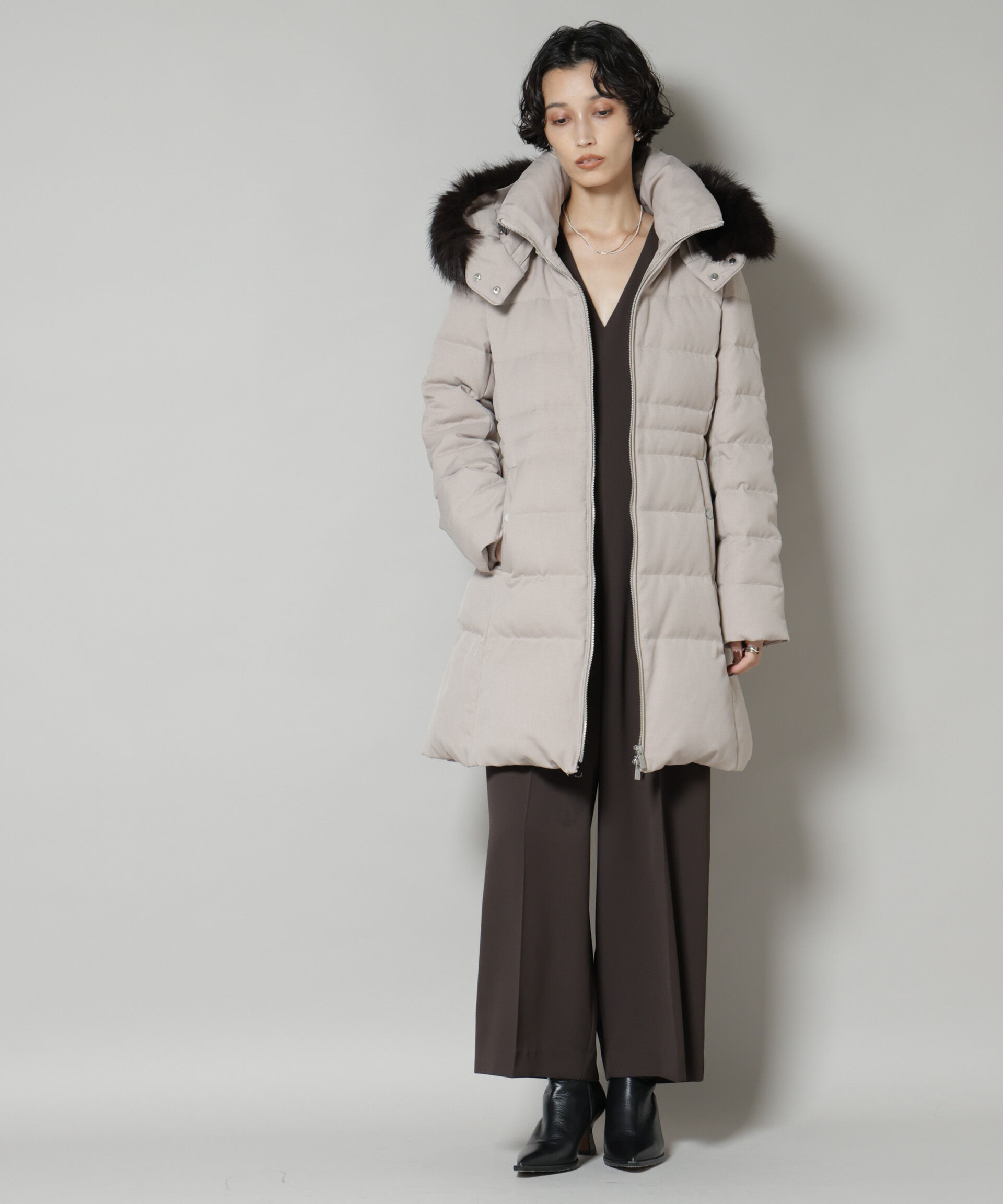 nano･universe「「西川ダウン(R)」サージロングダウン」|ダウン|