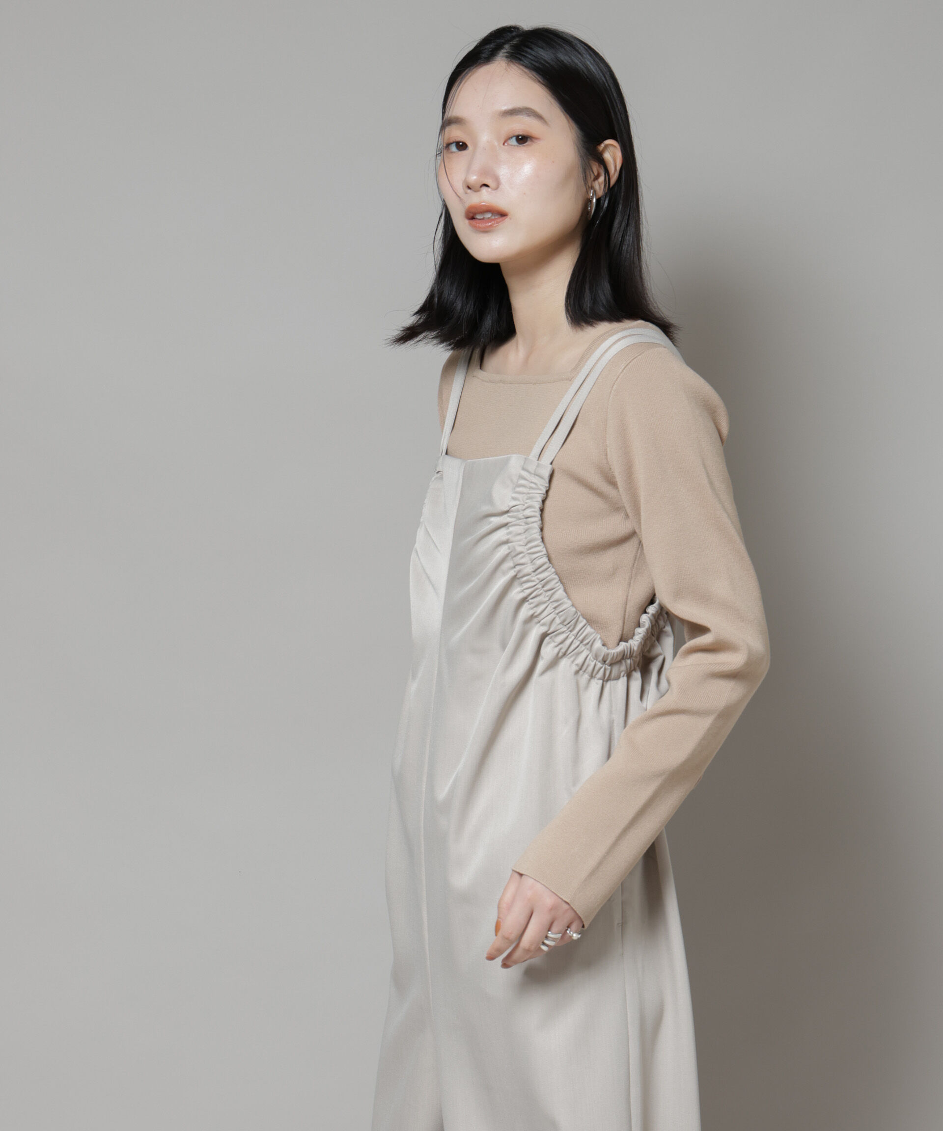 nano･universe「スクエア&ボートネック前後2wayニットプルオーバー」|ニット・セーター|