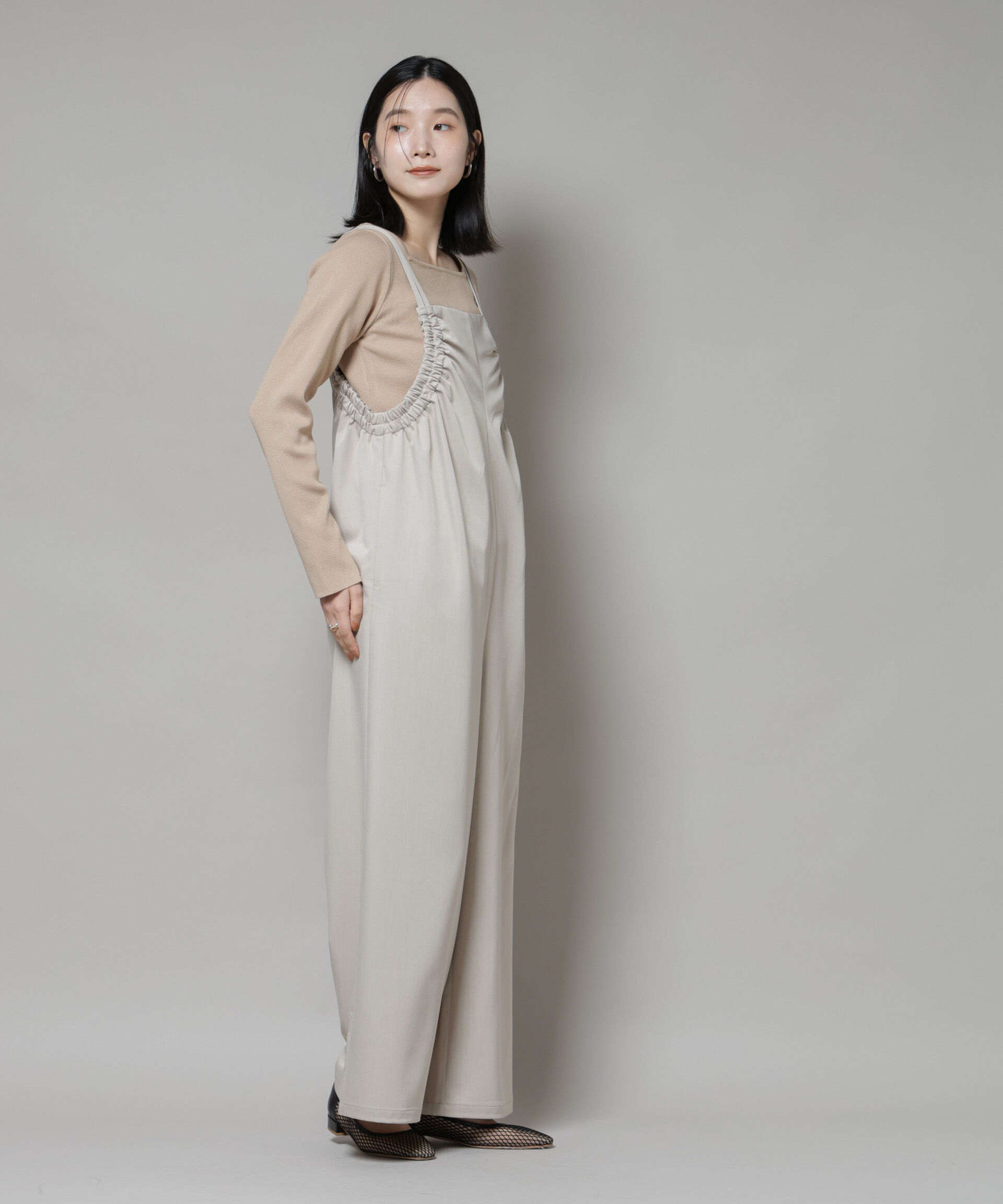 nano･universe「スクエア&ボートネック前後2wayニットプルオーバー」|ニット・セーター|