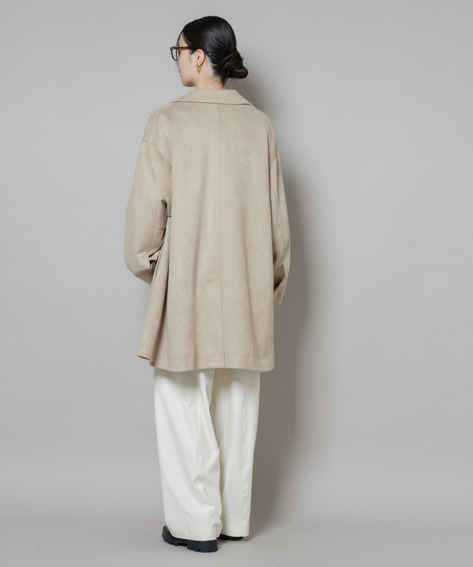 nano･universe「フェイクスエードAラインミドルコート」|その他|