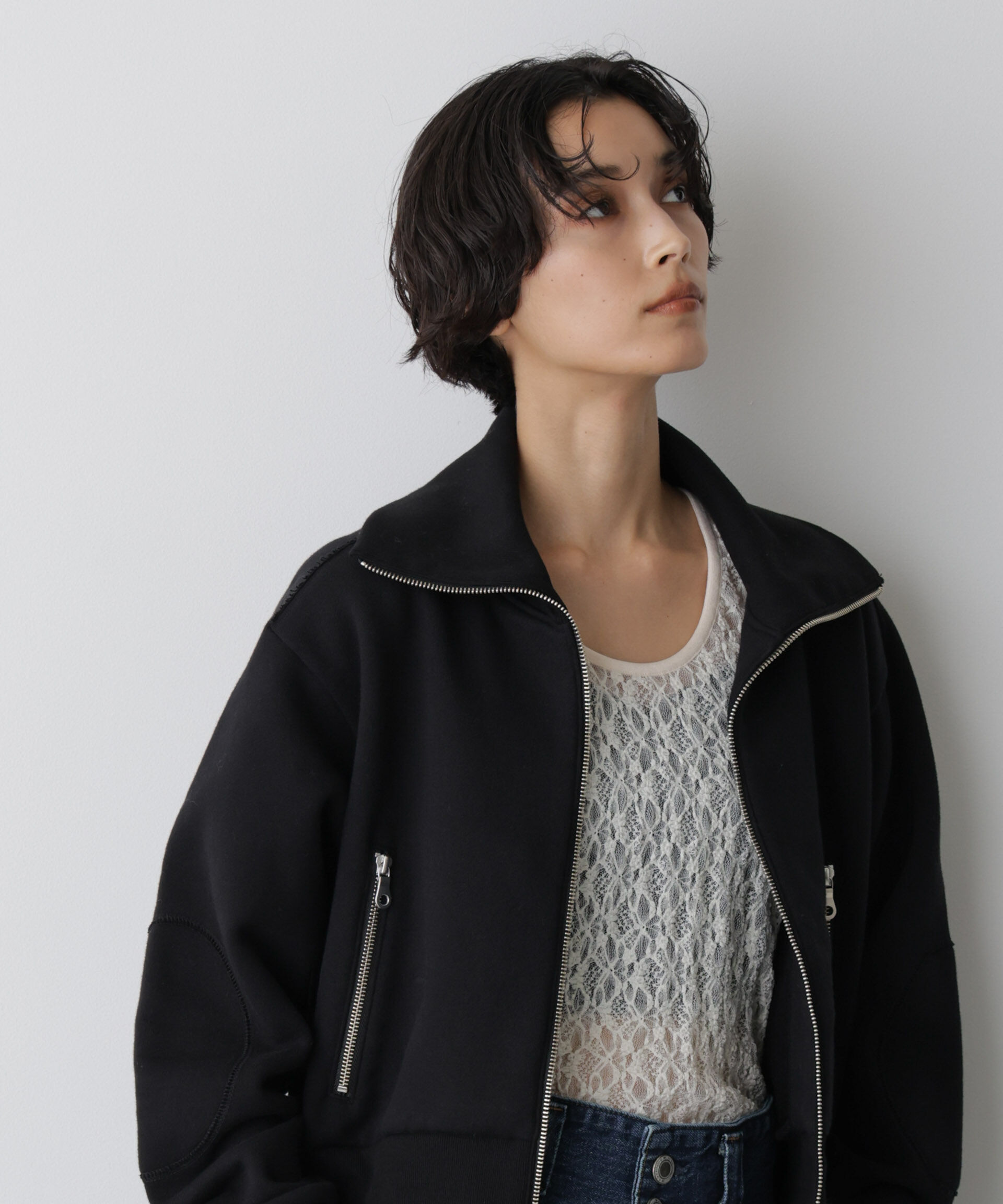  「「STEVELOUR」コンパクトダブルジップスウェット」|スウェット・ジャージ|