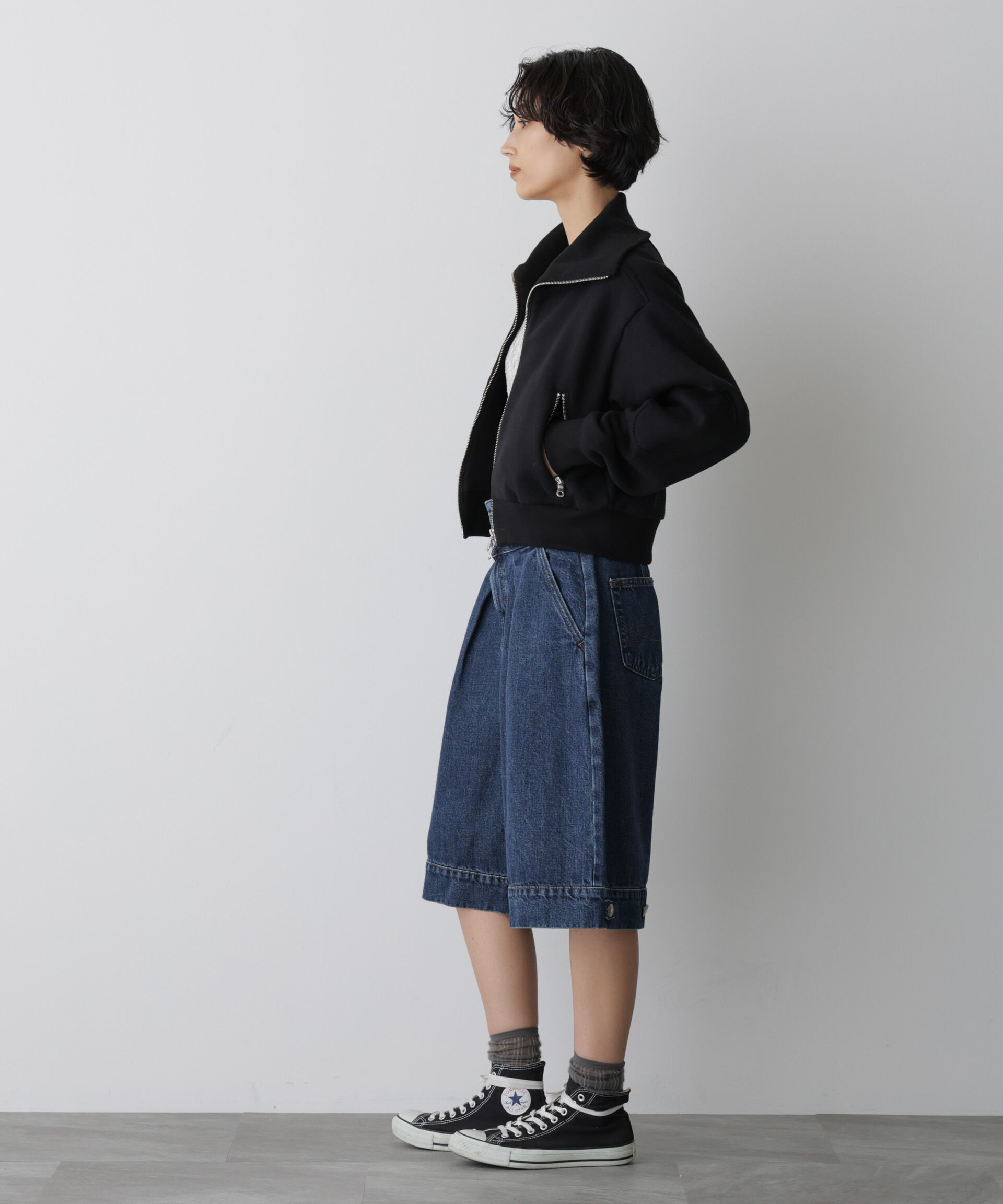  「「STEVELOUR」コンパクトダブルジップスウェット」|スウェット・ジャージ|