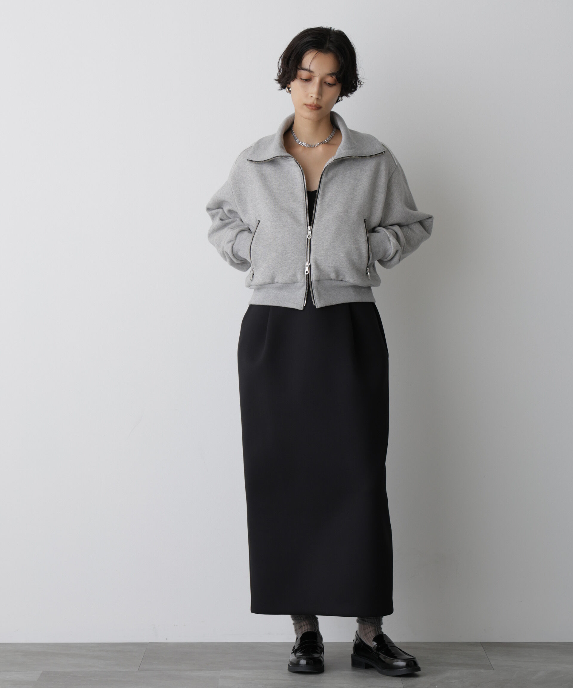  「「STEVELOUR」コンパクトダブルジップスウェット」|スウェット・ジャージ|