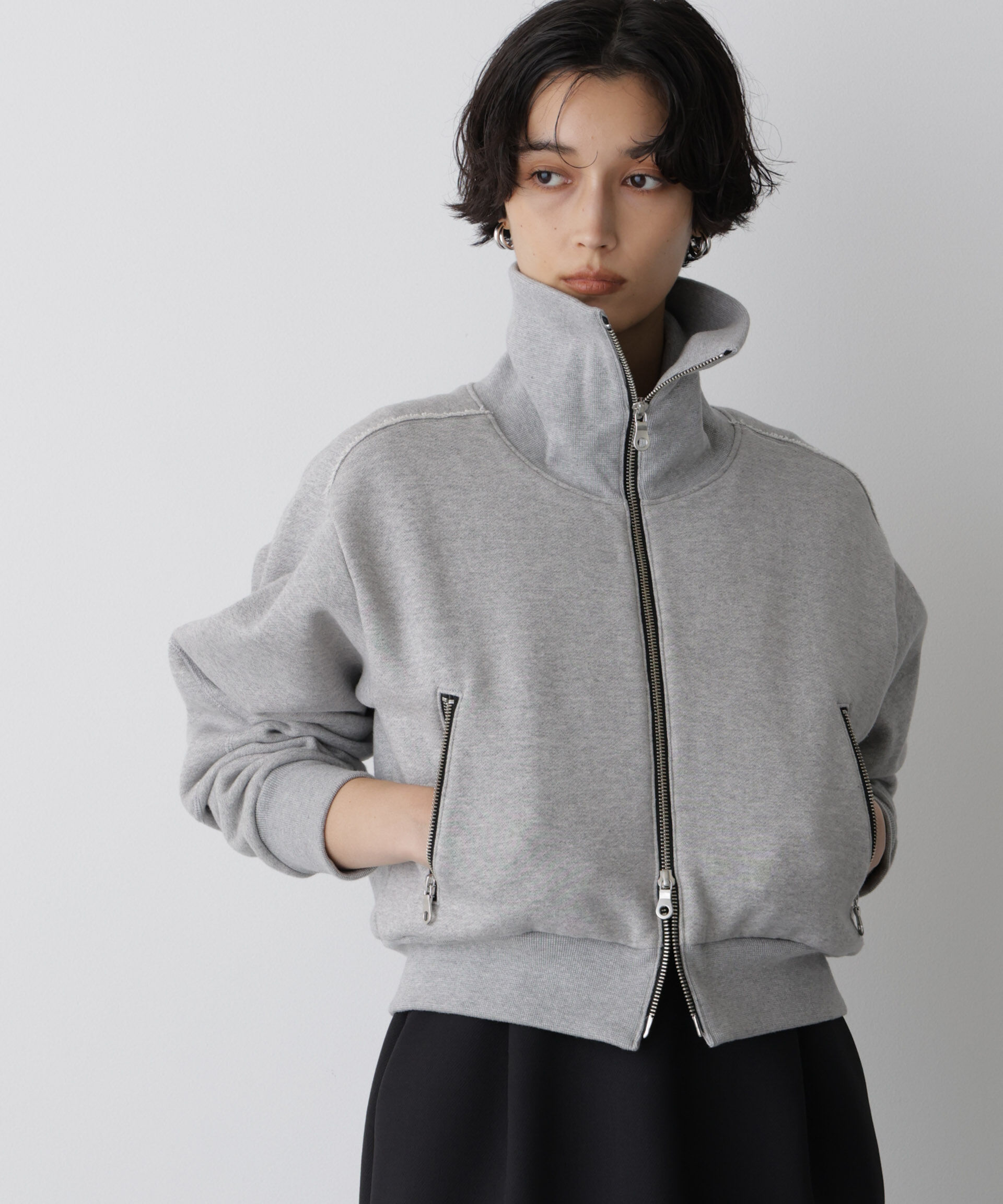  「「STEVELOUR」コンパクトダブルジップスウェット」|スウェット・ジャージ|