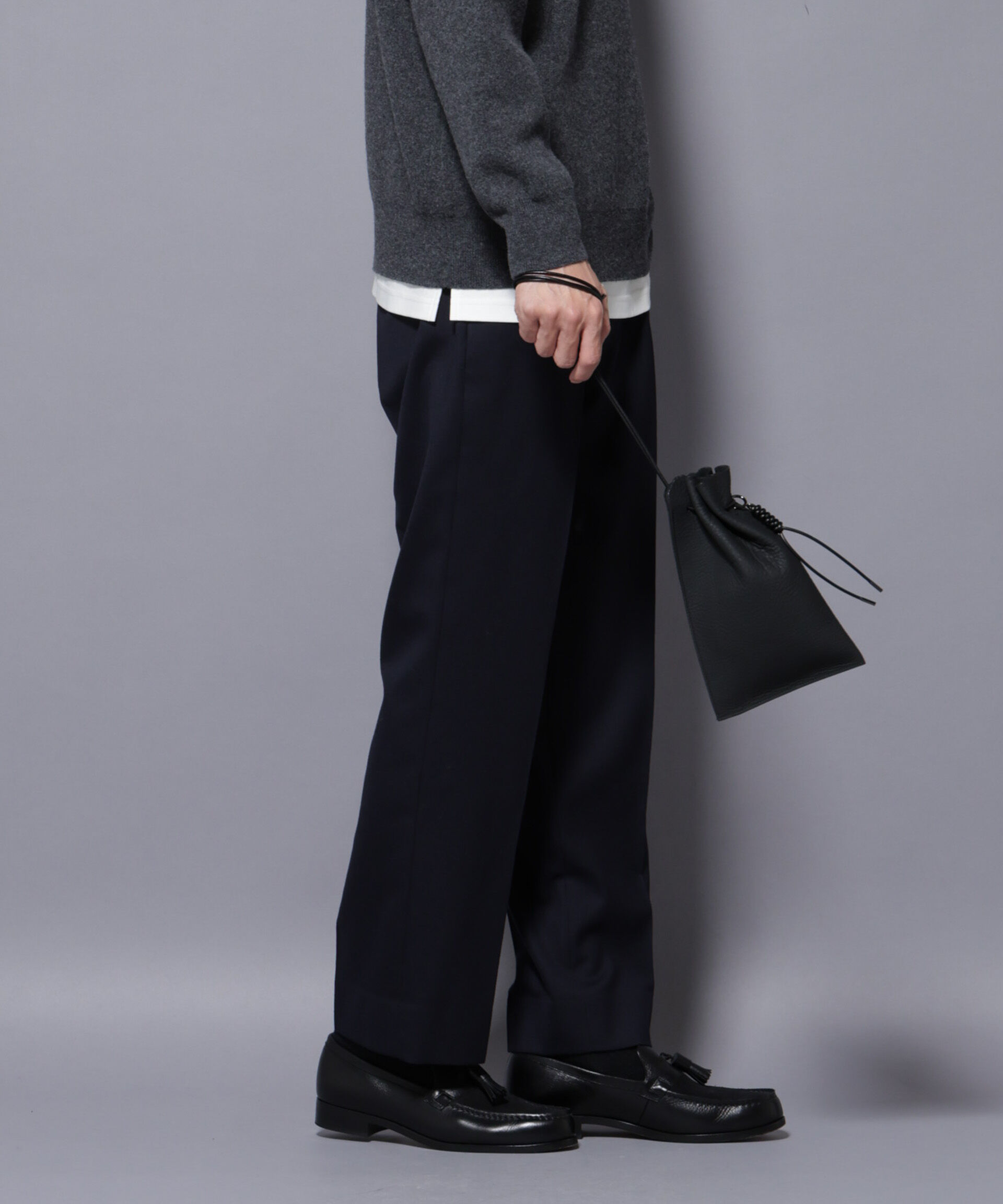 nano･universe「「N TROUSERS PREMIUM」RENU(R)洗えるサキソニーストレートパンツ」|スーツ|D.ネイビー1