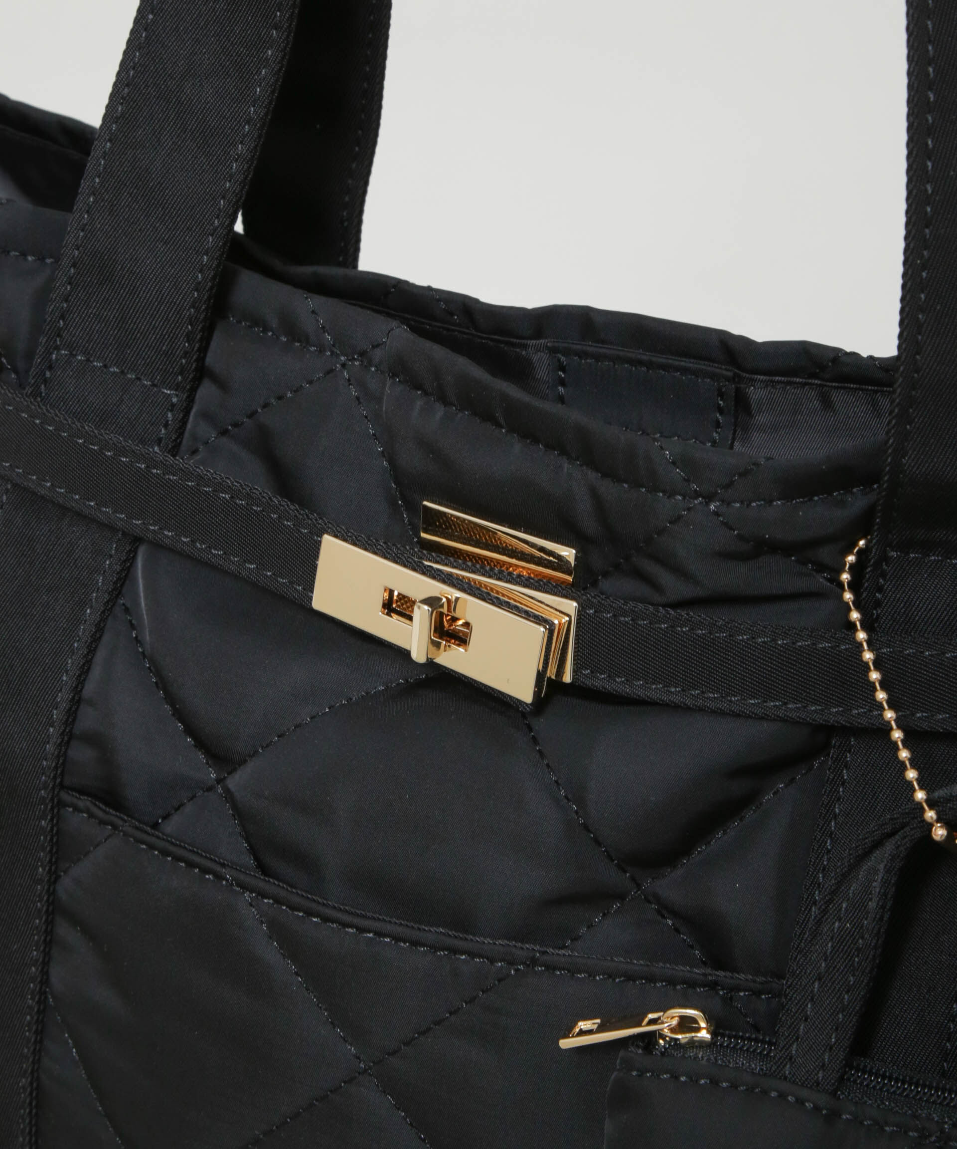 nano･universe「ミニバッグ付きキルティングトートバッグ」|ショルダー・メッセンジャー|