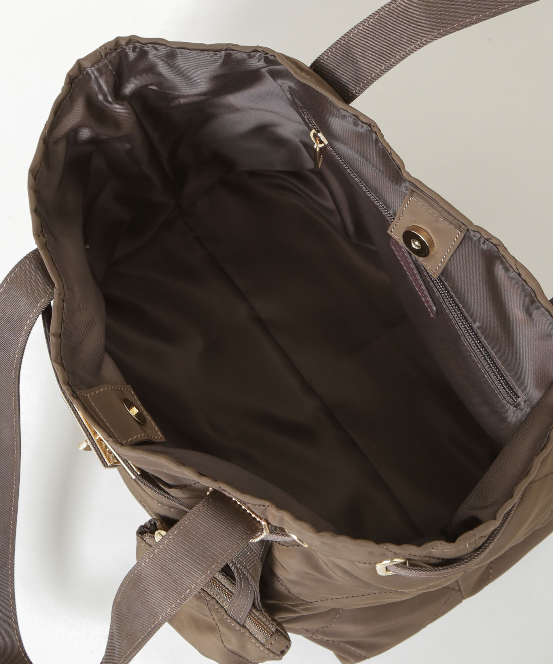 nano･universe「ミニバッグ付きキルティングトートバッグ」|ショルダー・メッセンジャー|