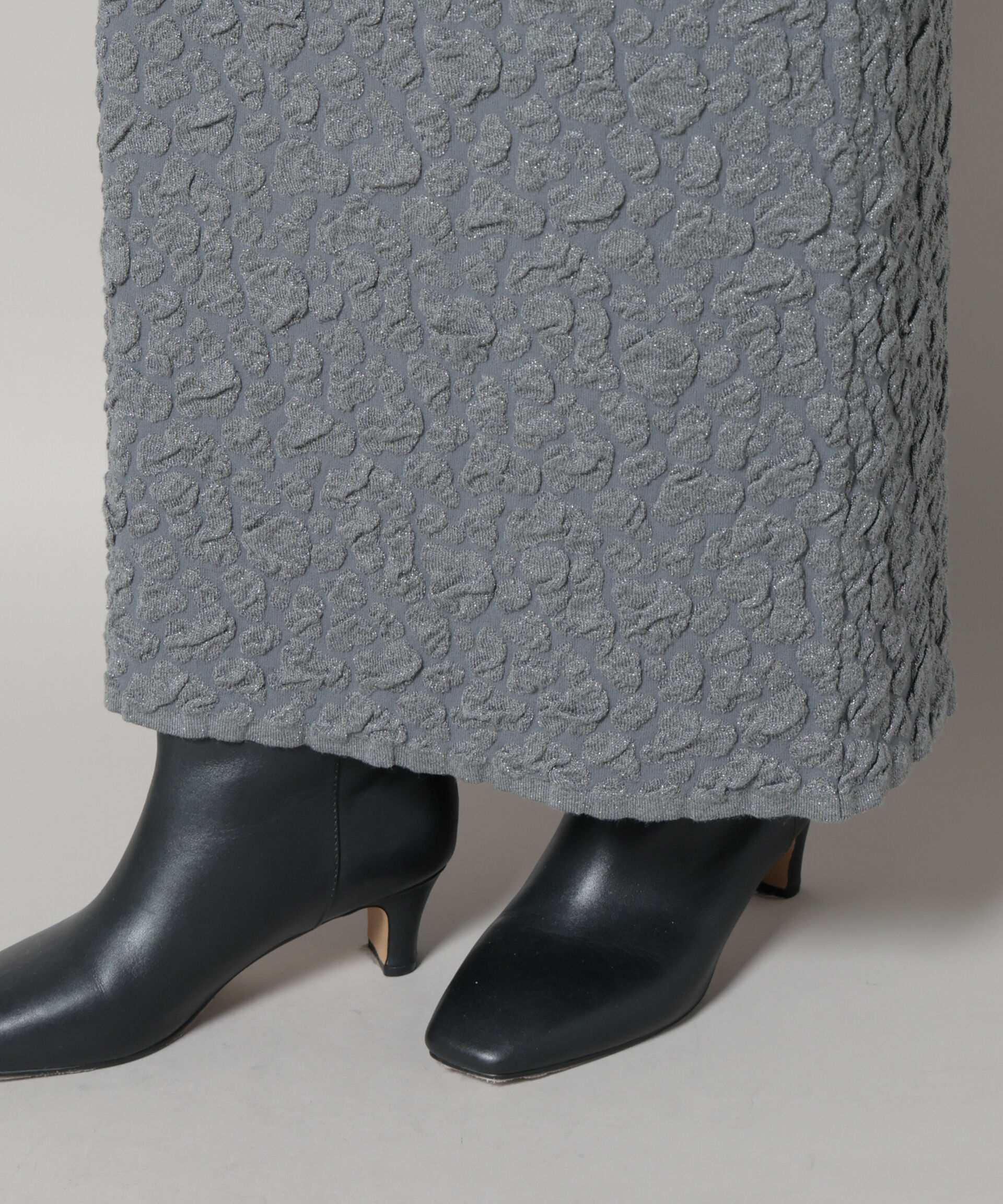 nano･universe「ラメジャガードニットタイトスカート」|スカート|