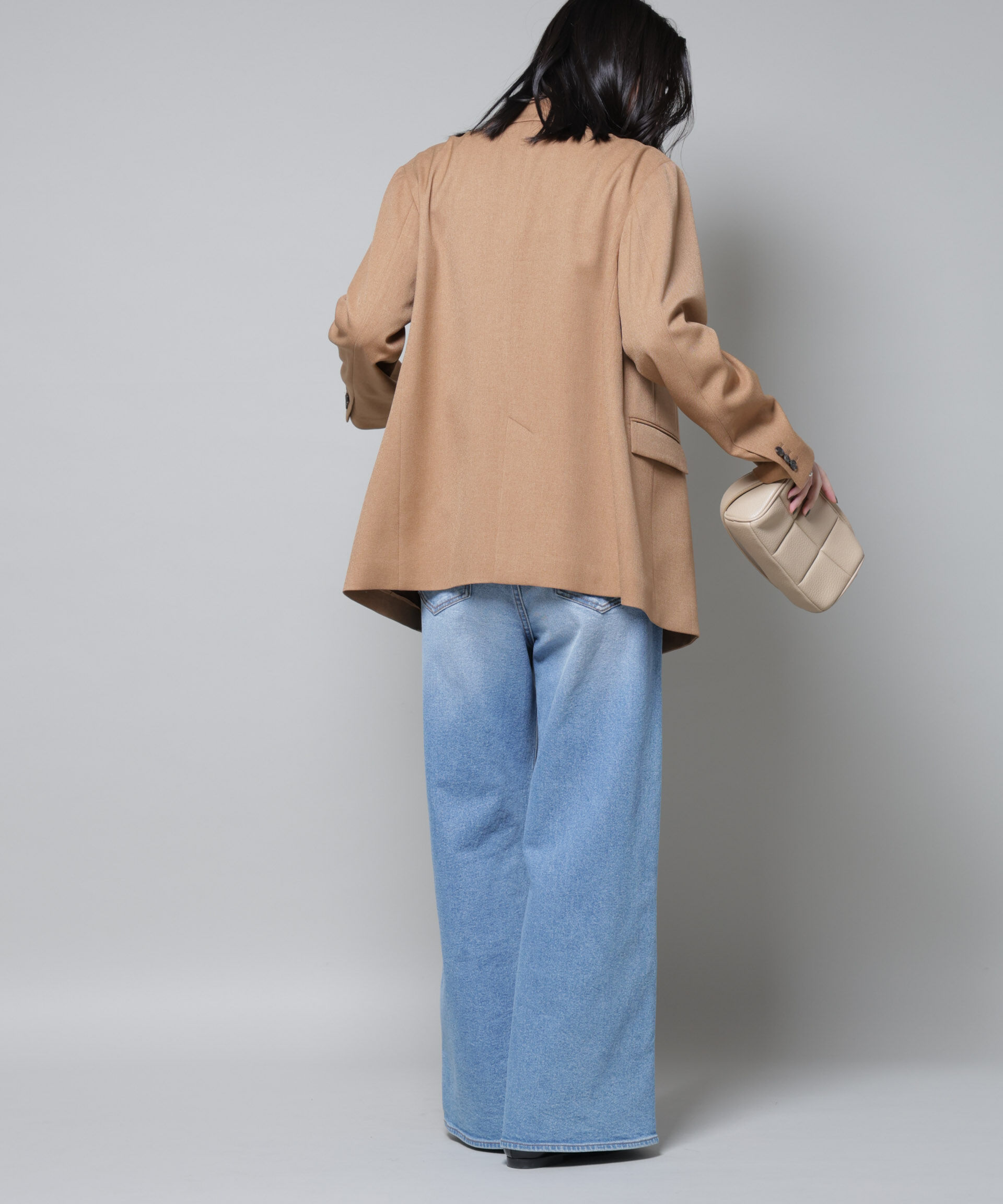 nano･universe「ストレッチサージダブルジャケット(セットアップ可)」|テーラードジャケット|