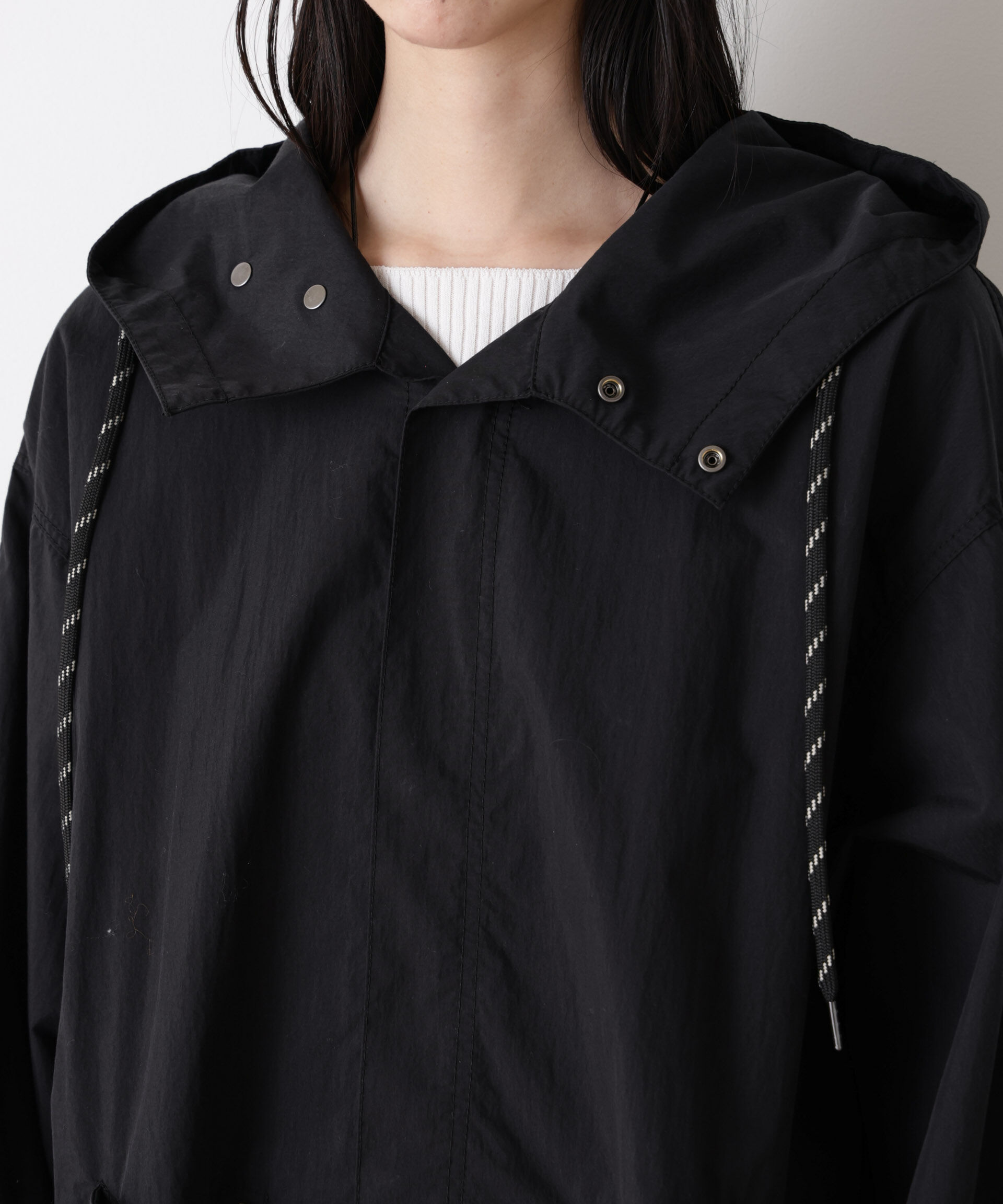 nano･universe「「STEVELOUR」コットンナイロンロングボリュームブルゾン(セットアップ可)」|その他|