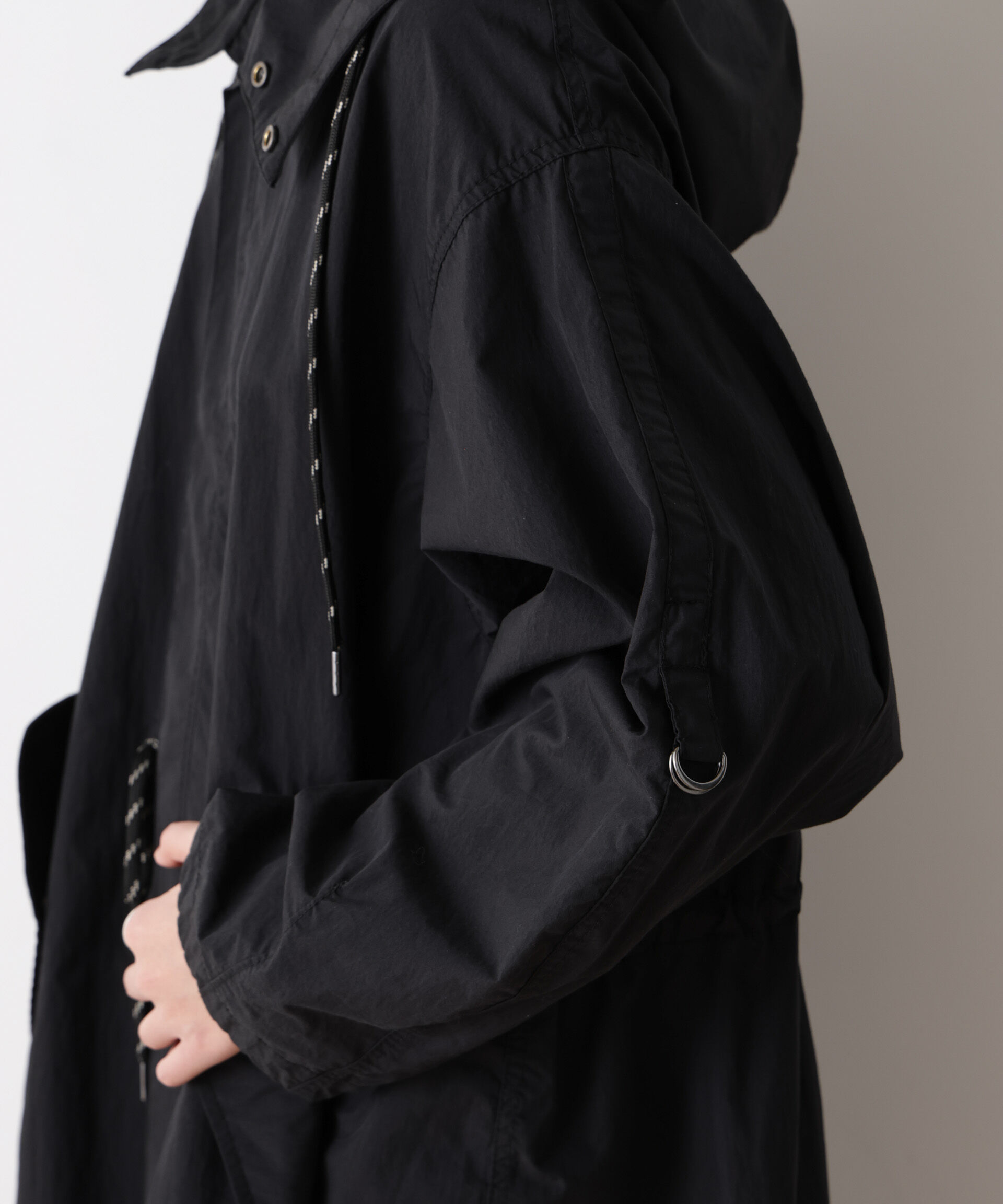 nano･universe「「STEVELOUR」コットンナイロンロングボリュームブルゾン(セットアップ可)」|その他|