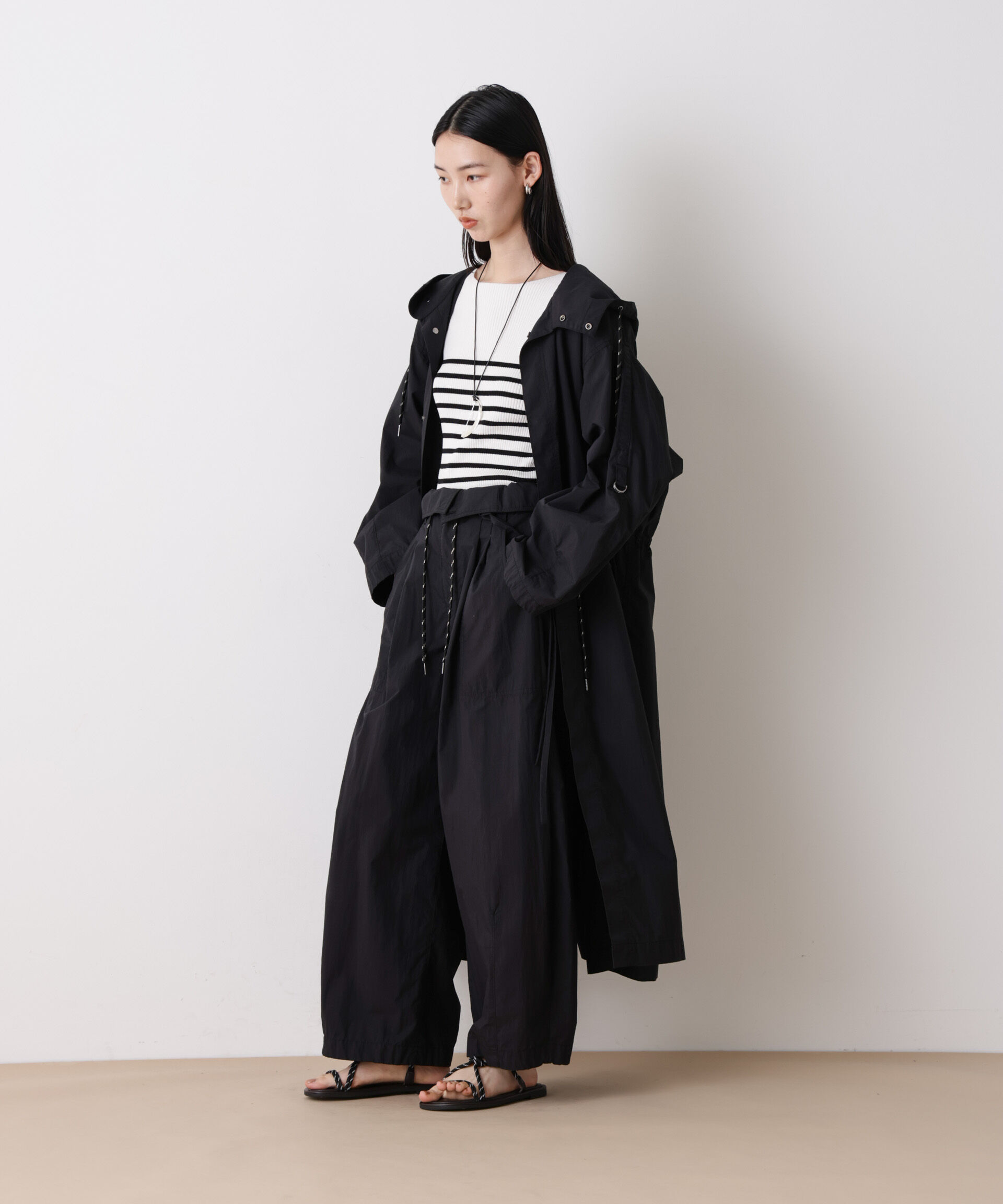 nano･universe「「STEVELOUR」コットンナイロンロングボリュームブルゾン(セットアップ可)」|その他|