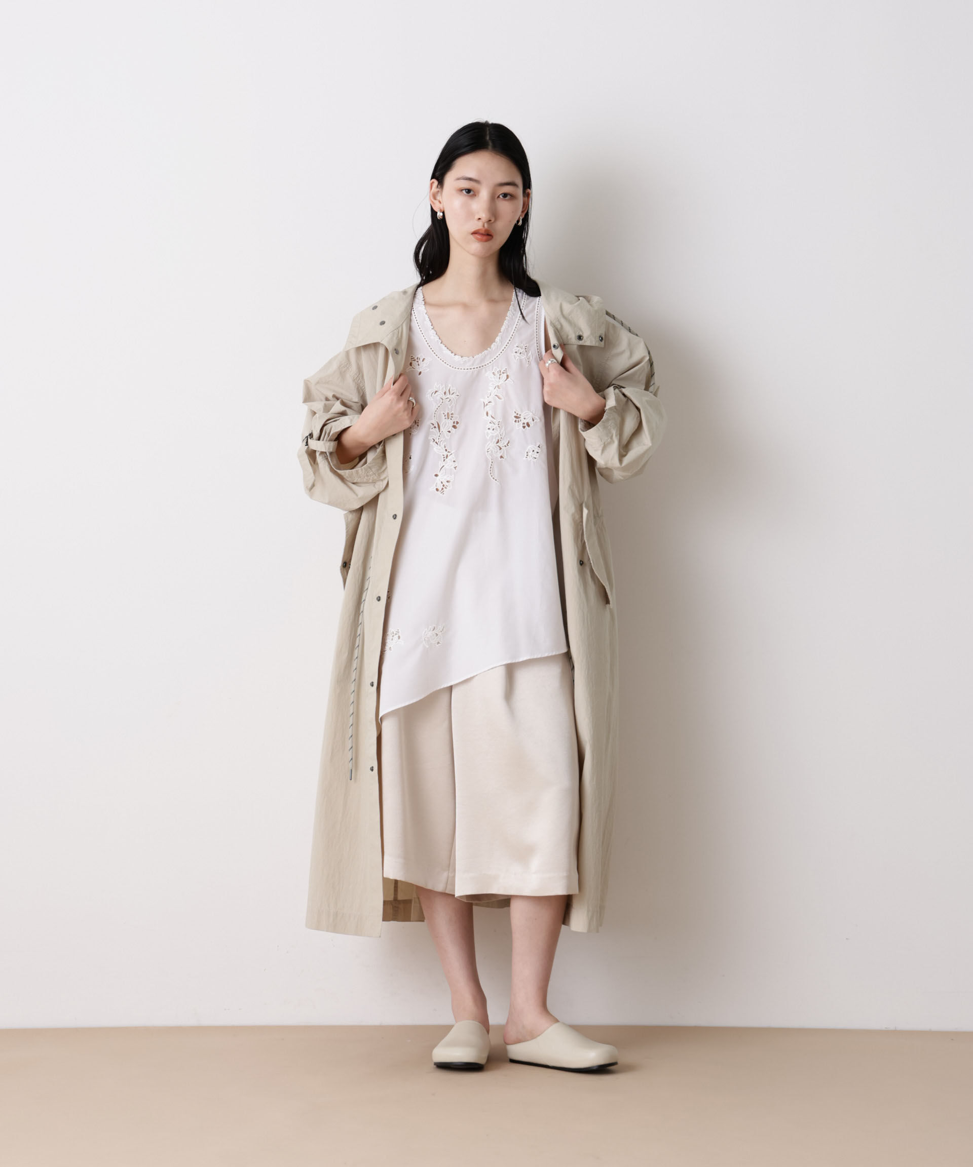 nano･universe「「STEVELOUR」コットンナイロンロングボリュームブルゾン(セットアップ可)」|その他|