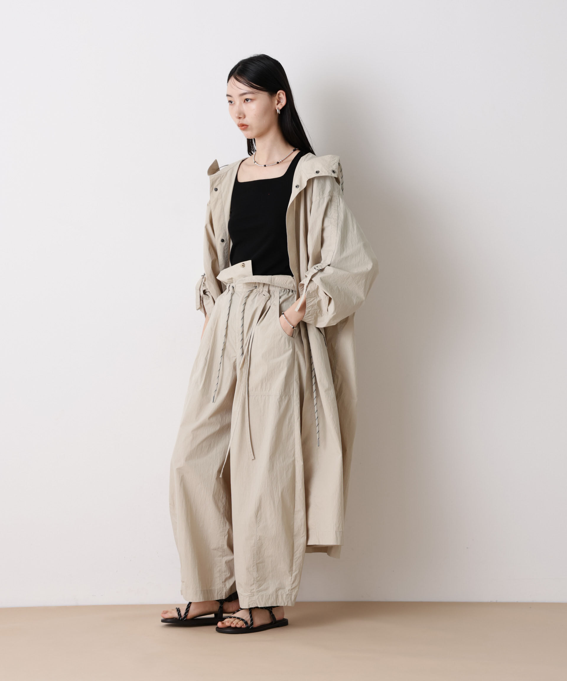 nano･universe「「STEVELOUR」コットンナイロンロングボリュームブルゾン(セットアップ可)」|その他|