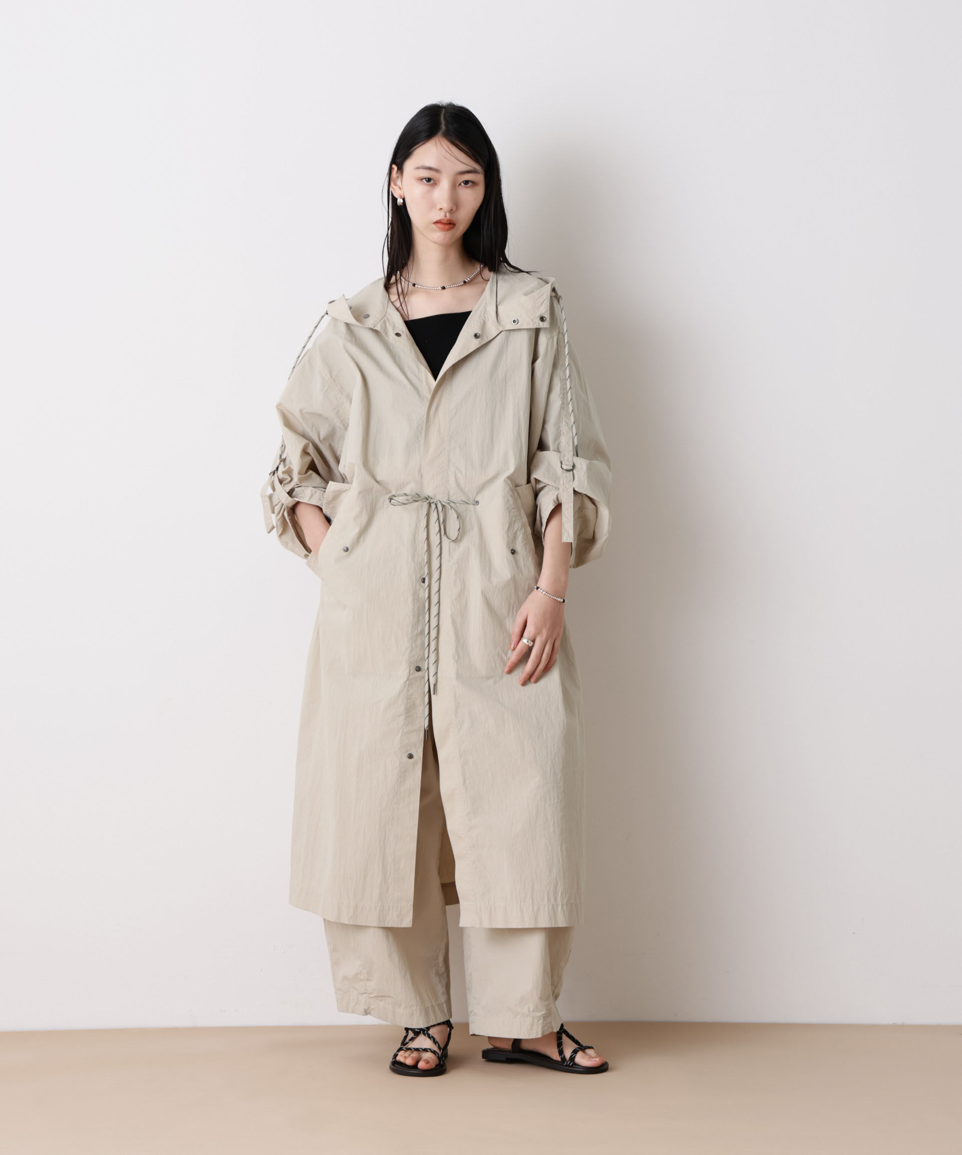 nano･universe「「STEVELOUR」コットンナイロンロングボリュームブルゾン(セットアップ可)」|その他|