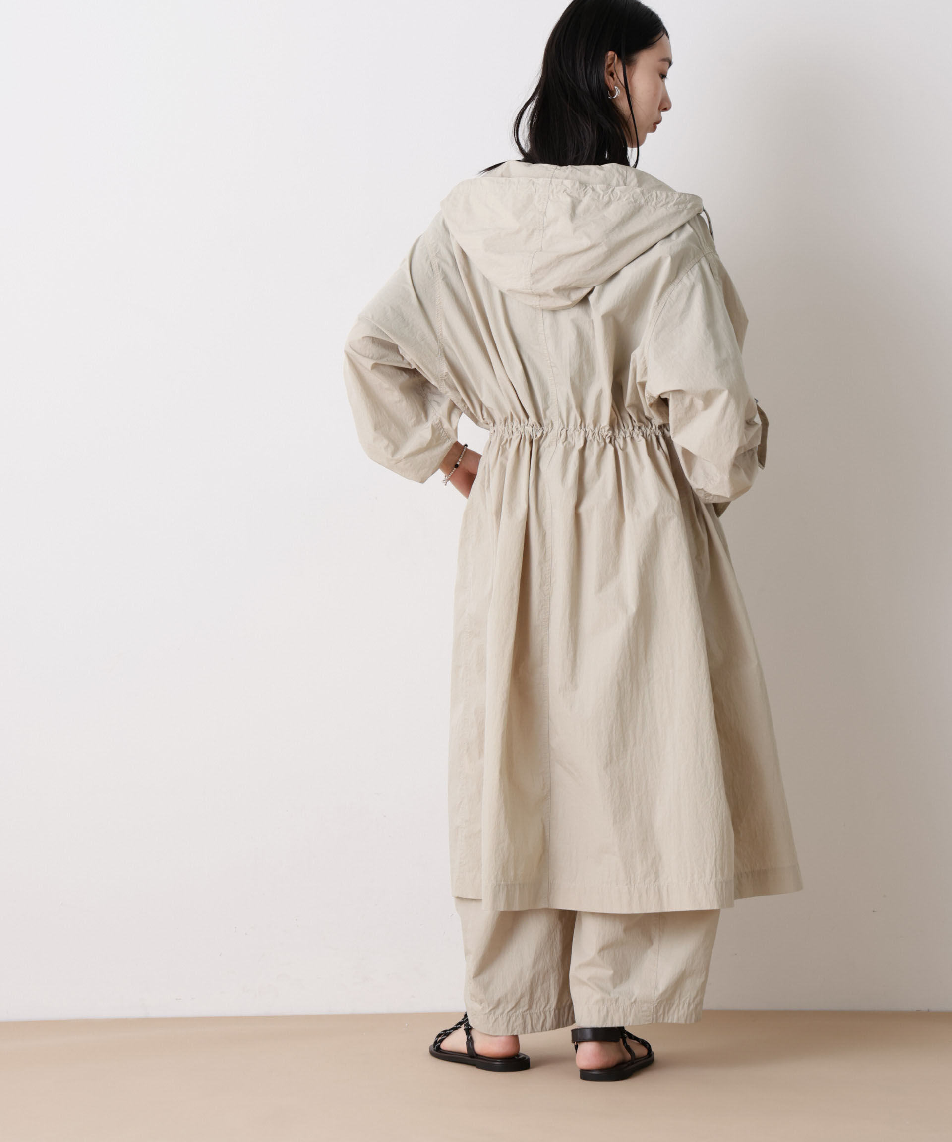 nano･universe「「STEVELOUR」コットンナイロンロングボリュームブルゾン(セットアップ可)」|その他|